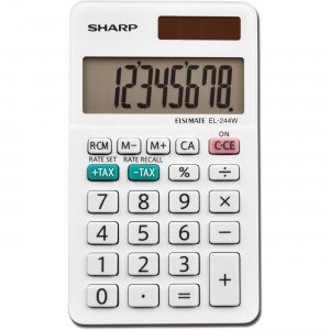 Sharp Calculators EL244WB Sharp 8-Digit Pocket Calculator SHREL244WB