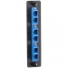 Black Box JPM451C Standard Adapter Panel, Ceramic Sleeves, (3) Duplex SC Pairs, Blue