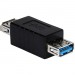 QVS CC2228B-FF USB 3.0/3.1 SuperSpeed Type A Female to Female Gender Changer/Coupler