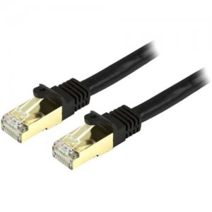 StarTech.com C6ASPAT8BK Cat6a Ethernet Patch Cable - Shielded (STP) - 8 ft., Black