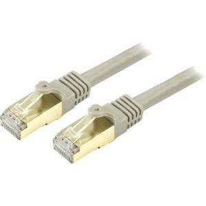StarTech.com C6ASPAT6GR Cat6a Ethernet Patch Cable - Shielded (STP) - 6 ft., Gray