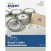 Avery 4222 Clear Glossy Print-to-the-Edge Round Labels AVE4222