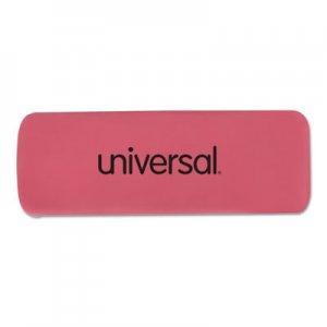 Universal UNV55120 Bevel Block Erasers, Rectangular, Small, Pink, Elastomer, 20/Pack