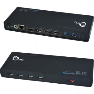 SIIG JU-DK0411-S1 USB 3.0 4K Dual Video Docking Station - USB-C