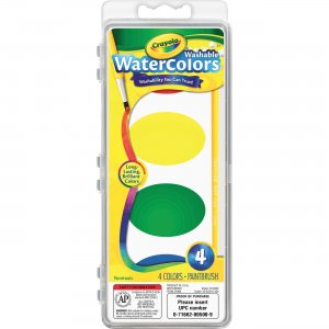 Crayola 53-0500 Washable Nontoxic 4 Watercolor Set CYO530500