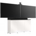 Salamander Designs D1/337AM2/MM/GW/WH 3-Bay, Low-Profile, Wall Cabinet Dual Monitor Bundle