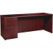 Lorell PC2472LMY Prominence Mahogany Laminate Office Suite LLRPC2472LMY
