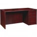 Lorell PD3060RSPMY Prominence Mahogany Laminate Office Suite LLRPD3060RSPMY