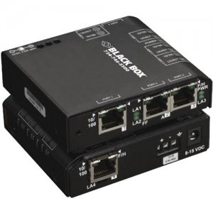 Black Box LBH101A-H-12 Hardened Convenient Switch, 12 VDC