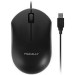 Macally QMOUSEB Black 3 Button Optical USB Wired Mouse for Mac and PC