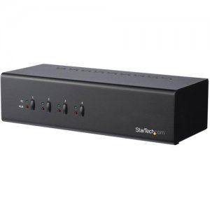 StarTech.com SV431DD2DU3A 4-Port Dual-Monitor DVI KVM Switch with USB 3.0 Hub