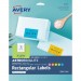 Avery 4331 Astrobrights Color Easy Peel Labels AVE4331