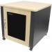 StarTech.com RKQMCAB12V2 12U Rack Enclosure Server Cabinet - 21.5 in. Deep - Quiet - Wood Finish