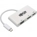 Tripp Lite U444-06N-HVDPW USB-C Multiport Adapter - HDMI/DisplayPort/VGA, White