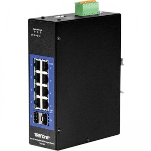 TRENDnet TI-G102I 10-Port Industrial Gigabit L2 Managed DIN-Rail Switch