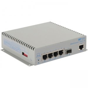 Omnitron Systems 9539-0-14-1W Managed 10/100/1000 PoE and PoE+ Ethernet Fiber Switch