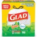 Glad 79114 3-in-1 OdorShield 13G Trash Bags CLO79114