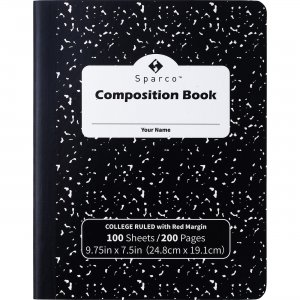 Sparco 00333 College Ruled Composition Notebook SPR00333