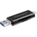 Aluratek AUCRC300F USB 3.1 / Type-C / Micro USB OTG (On-The-Go) SD and Micro SD Card Reader