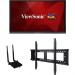 Viewsonic IFP7550-E1 75" ViewBoard 4K Ultra HD Interactive Flat Panel Bundle