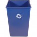 Rubbermaid Commercial 395873BLUCT 35G Square Recycling Container RCP395873BLUCT