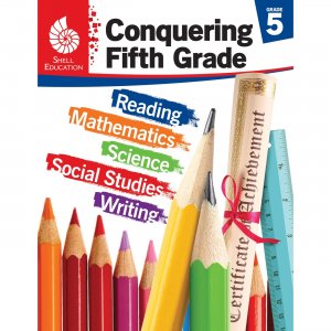 Shell Education 100713 Conquering Fifth Grade 4-book Set SHL100713