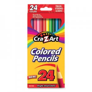 Cra-Z-Art CZA10403WM40 Colored Pencils, 24 Assorted Lead/Barrel Colors, 24/Set