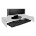 Kantek AMS300 Acrylic Monitor Stand / Keyboard Storage KTKAMS300
