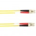 Black Box FOCMR62-001M-LCLC-YL 1-m, LC-LC, 62.5-Micron, Multimode, PVC, Yellow Fiber Optic Cable