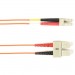 Black Box FOCMR62-010M-SCLC-OR 10-m, SC-LC, 62.5-Micron, Multimode, PVC, Orange Fiber Optic Cable
