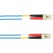 Black Box FOCMR50-003M-LCLC-BL 3-m, LC-LC, 50-Micron, Multimode, PVC, Blue Fiber Optic Cable