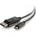 C2G 26901 3ft USB C to DisplayPort 4K Cable Black