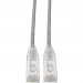 Tripp Lite N201-S01-GY Cat6 UTP Patch Cable (RJ45) - M/M, Gigabit, Snagless, Molded, Slim, Gray, 1 ft