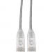 Tripp Lite N201-S15-GY Cat6 UTP Patch Cable (RJ45) - M/M, Gigabit, Snagless, Molded, Slim, Gray, 15 ft
