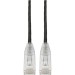 Tripp Lite N201-S6N-BK Cat6 UTP Patch Cable (RJ45) - M/M, Gigabit, Snagless, Molded, Slim, Black, 6 in