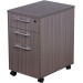 Boss S504 Simple System Mobile Pedestal Box/Box/File, Driftwood BOPS504