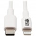 Tripp Lite M102-003-WH USB-C to Lightning Cable (M/M), White, 3 ft. (0.9 m)