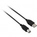 V7 V7E2USB2AB-1.8M Black USB Cable USB 2.0 A Male to USB 2.0 B Male 2m 6