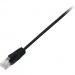 V7 V7CAT6UTP-50C-BLK-1E Black Cat6 Unshielded (UTP) Cable RJ45 Male to RJ45 Male 0.5m 1.6ft