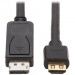 Tripp Lite P582-010-4K6AE DisplayPort to HDMI 4K Cable - M/M, 10 ft., Black