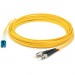 AddOn ADD-ST-LC-5M6MMFP-YW 5m LC (Male) to ST (Male) Yellow OM1 Duplex Plenum-Rated Fiber Patch Cable