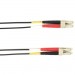 Black Box FOCMR50-008M-LCLC-BK Colored Fiber OM2 50-Micron Multimode Fiber Optic Patch Cable - Duplex, PVC