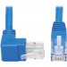 Tripp Lite N204-020-BL-UP Up-Angle Cat6 Ethernet Cable - 20 ft., M/M, Blue