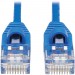 Tripp Lite N261-S20-BL Cat6a 10G Snagless Molded Slim UTP Network Patch Cable (M/M), Blue, 20 ft