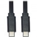 Tripp Lite U040-003-C-FL USB-C to USB-C Cable, M/M, Black, 3 ft. (0.9 m