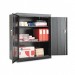 Alera CM4218BK Assembled Welded Storage Cabinet, 36w x 18d x 42h, Black ALECM4218BK