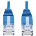 Tripp Lite N261-UR6N-BL Cat6a 10G Certified Molded Ultra-Slim UTP Ethernet Cable (RJ45 M/M), Blue, 6 in