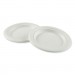 Boardwalk BWKPLATEWF6 Bagasse Molded Fiber Dinnerware, Plate, 6" Diameter, White, 1,000/Carton