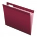 Pendaflex PFX415215BUR Colored Reinforced Hanging Folders, Letter Size, 1/5-Cut Tab, Burgundy, 25/Box