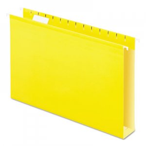 Pendaflex PFX4153X2YEL Extra Capacity Reinforced Hanging File Folders with Box Bottom, Legal Size, 1/5-Cut Tab, Yellow, 25/Box